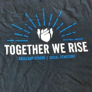 Together we rise racerback tank small Basecamp
